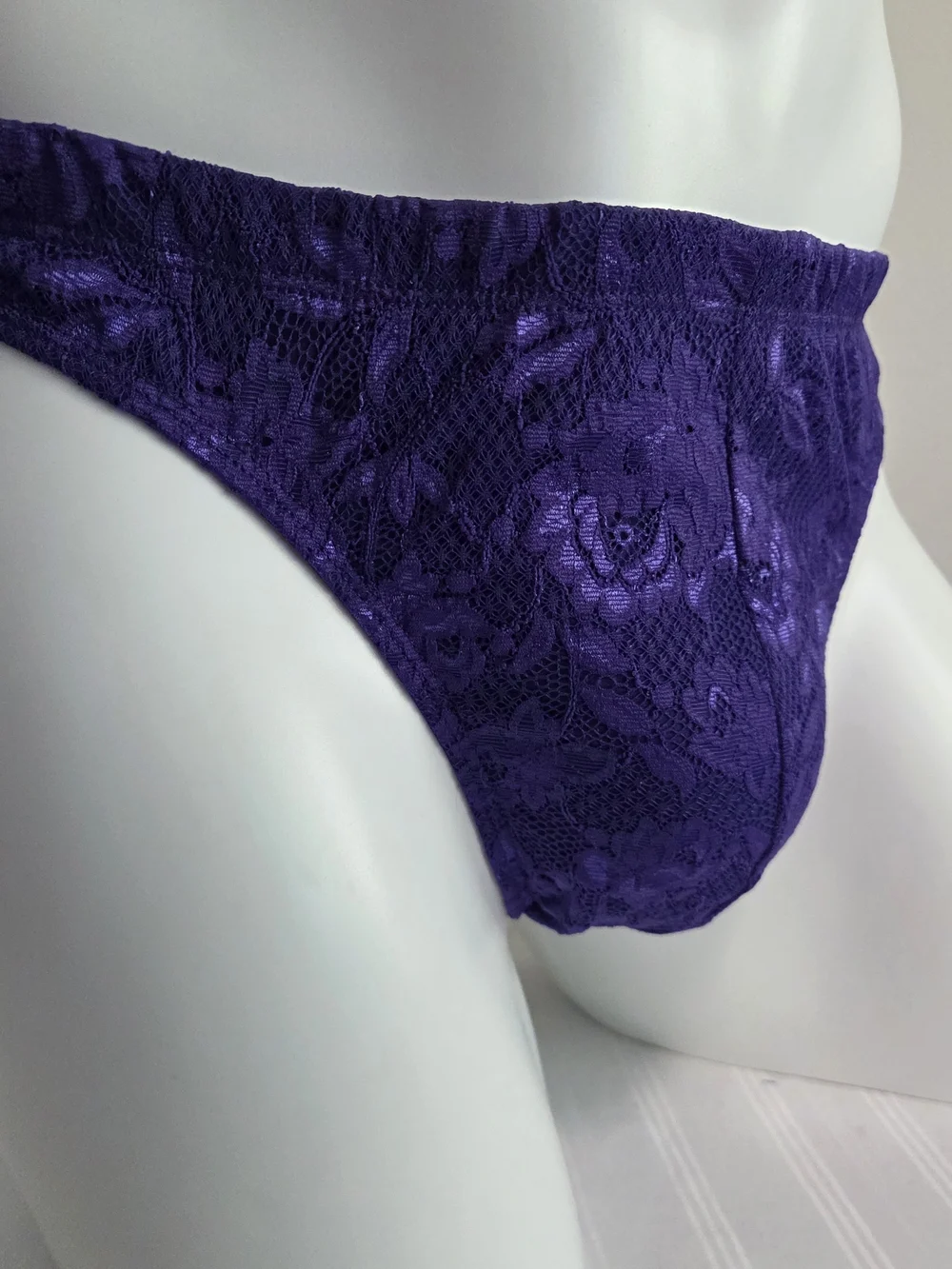 Cosabella Men's Purple Lace Bikini Briefs